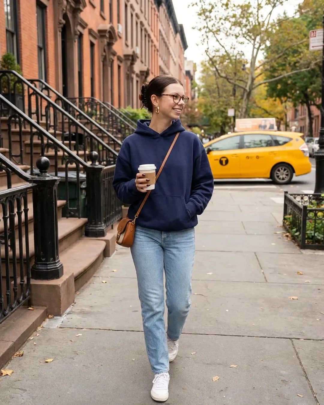 Katherine walking in New York